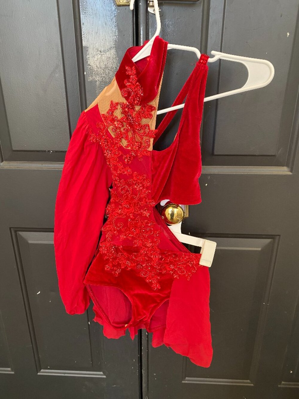 Red lyrical Custom Costume
